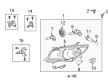 Toyota Highlander Fog Light Bulb Diagram - 90981-13047