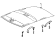 Toyota Camry Sun Visor Diagram - 74310-06072-B0
