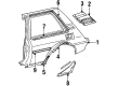 Toyota Corolla Mud Flaps Diagram - 76626-09020-E3