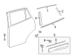 Toyota RAV4 Door Moldings Diagram - 75075-0R010