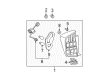 Toyota Prius Tail Light Diagram - 81551-47111