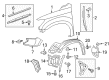 Toyota Fender Diagram - 53812-0C050