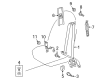 Toyota Venza Seat Belt Diagram - 73220-0T012-A1