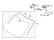 Toyota Windshield Diagram - 56101-WB006