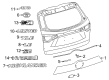 Toyota Highlander Emblem Diagram - 75444-0E050