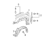 Toyota 4Runner Wheelhouse Diagram - 53875-35091