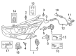 Toyota 4Runner Headlight Bulb Diagram - 90981-13075
