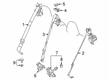 Toyota GR Corolla Seat Belt Diagram - 73370-12672-C0