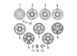 Toyota Tundra Lug Nuts Diagram - 90942-01106