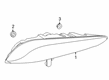 Toyota GR Supra Tail Light Diagram - 81550-WAA02