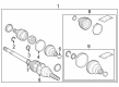 Toyota Crown Signia Axle Shaft Diagram - 42340-30210