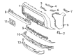 Toyota 4Runner Spoiler Diagram - 76851-35020