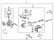 Toyota Tacoma Brake Master Cylinder Diagram - 47050-04180
