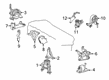 Toyota RAV4 Engine Mount Torque Strut Diagram - 12371-F0091