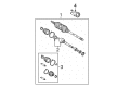 Toyota Axle Shaft Diagram - 43420-08091