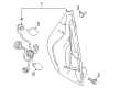 Toyota Prius C Tail Light Diagram - 81551-52D11