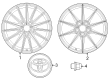 Toyota GR Corolla Spare Wheel Diagram - 42611-12F10