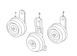 Toyota Land Cruiser Horn Diagram - 86520-60250