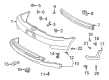 Toyota Echo Bumper Cover Diagram - 52119-52990