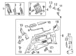 Toyota Land Cruiser Cup Holder Diagram - 66991-60040-A3