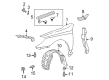 Toyota Solara Fender Diagram - 53802-AA040
