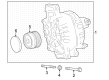 Toyota Highlander Alternator Pulley Diagram - 27415-0W320