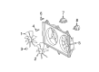 Toyota Solara Fan Shroud Diagram - 16711-0A170
