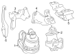 Toyota Tacoma Engine Mount Torque Strut Diagram - 12362-F0030