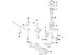 Toyota Corolla Shock and Strut Boot Diagram - 48157-02180