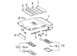 Toyota Corolla Sun Visor Diagram - 74320-02510-B0