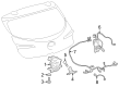 Toyota Corolla Trunk Lid Latch Diagram - 69350-13380
