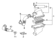 Scion xA Air Filter Box Diagram - 17705-21070
