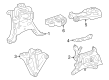 Toyota Corolla Engine Mount Torque Strut Diagram - 12363-37080