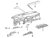 Toyota Sienna Dash Panel Vent Portion Covers Diagram - 55606-08010
