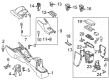 Toyota 4Runner Center Console Latch Diagram - 58908-12080