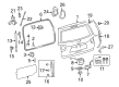 Toyota Sequoia Exterior Door Handle Diagram - 76802-0C010-C0
