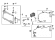 Scion xA A/C Condenser Diagram - 88460-AZ039