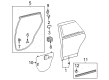 Toyota Venza Weather Strip Diagram - 67872-0T010