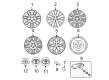 Toyota Avalon Wheel Cover Diagram - 42603-AC040
