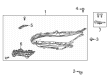 Toyota Venza Headlight Diagram - 81150-48J30