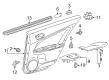 Toyota Prius AWD-e Weather Strip Diagram - 68174-47061