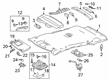 Toyota C-HR Sun Visor Diagram - 74320-12J40-C0
