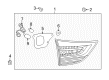Toyota Sienna Light Socket Diagram - 81585-08010