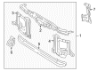 Toyota Land Cruiser Radiator Support Diagram - 53201-60180