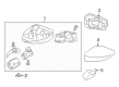 Toyota 86 Car Mirror Diagram - SU003-07474