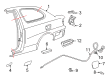 Toyota Echo Fuel Door Release Cable Diagram - 77035-52060