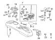 Scion xA Parking Brake Cable Diagram - 46420-52010