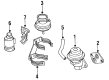 Toyota Tercel EGR Valve Gasket Diagram - 25627-11020