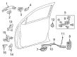 Toyota Tacoma Exterior Door Handle Diagram - 69210-0E080-B4