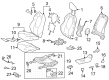 Toyota GR Corolla Seat Covers Diagram - 71072-1AL40-C1